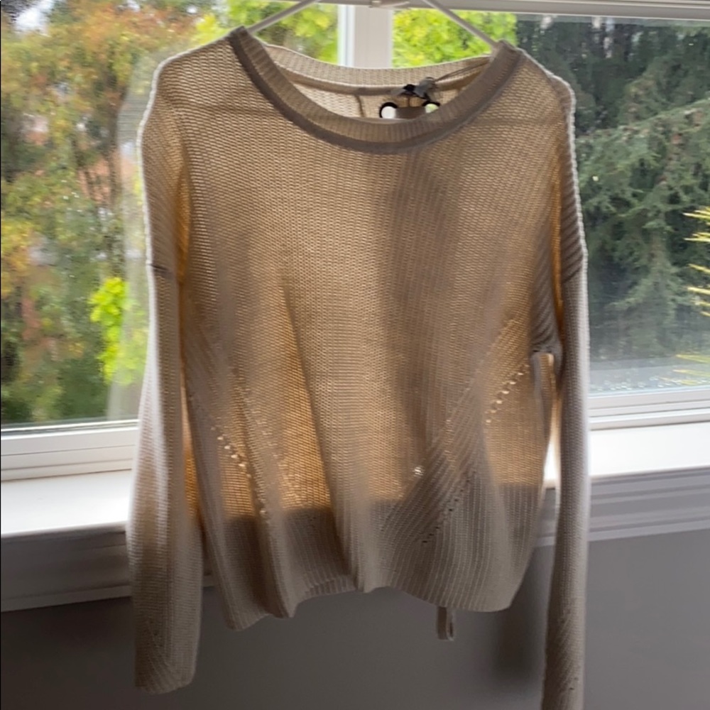 Lucky brand sweater tag on